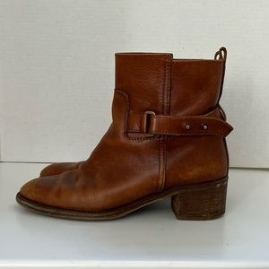 J. Crew Brown Leather Parker Booties